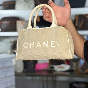Chanel Quilted Boston Bag